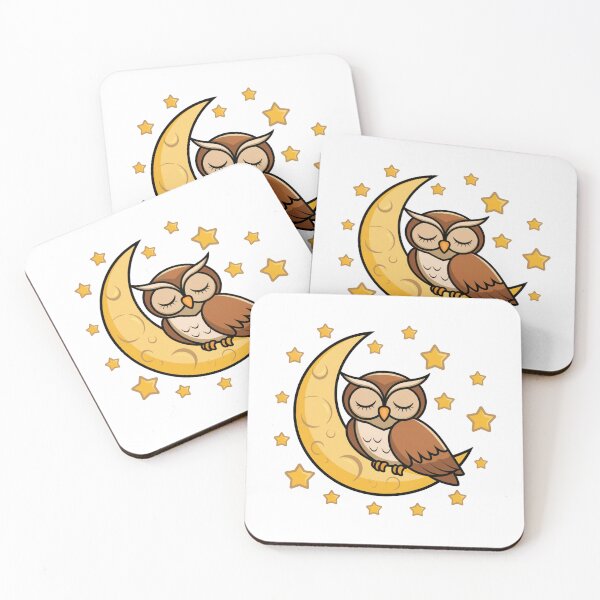 Item preview, owl sleep on the moon designed and sold by jkrphoto.