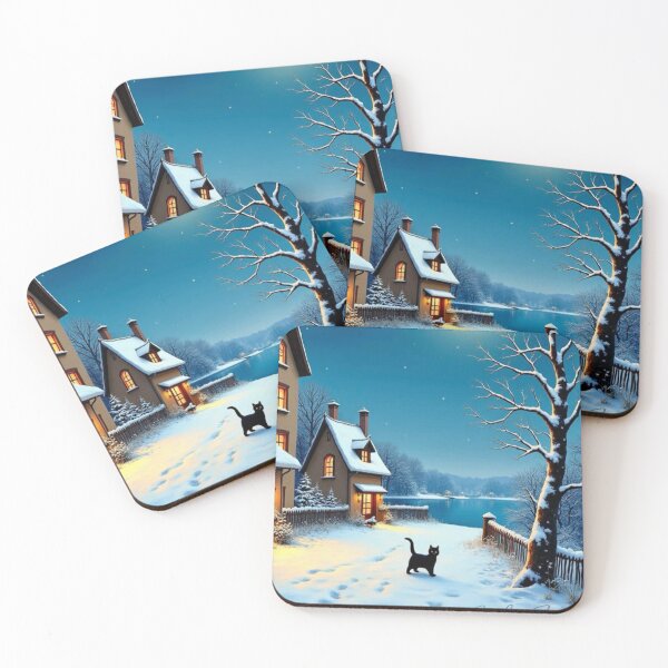 Item preview, Cat in the Night designed and sold by MidaArt.
