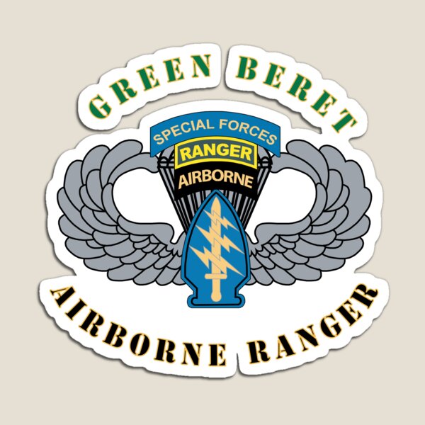 Item preview, Emblem - SOF - Airborne Ranger - Green Beret X 300 designed and sold by Military Insignia Products.
