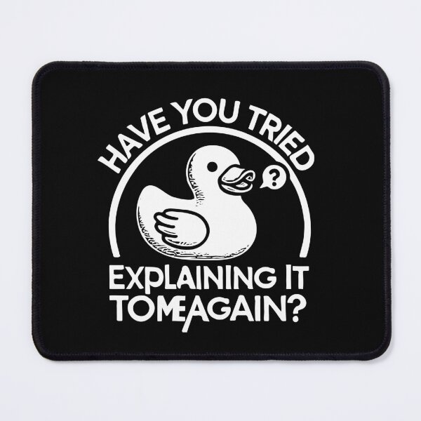 Item preview, Rubberduck Debugging: Coding Humor for Programmers designed and sold by bearification.