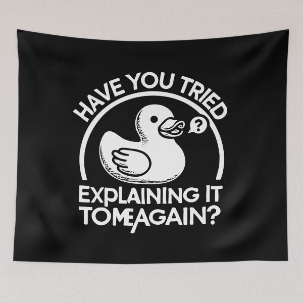 Item preview, Rubberduck Debugging: Coding Humor for Programmers designed and sold by bearification.