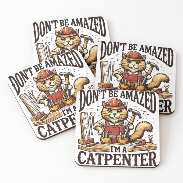 Item preview, Catpenter: The Purr-fect Carpenter Design designed and sold by Divine Lens Art.