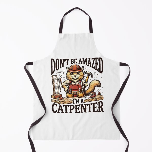 Item preview, Catpenter: The Purr-fect Carpenter Design designed and sold by Divine Lens Art.