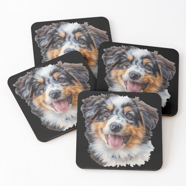 Item preview, Australian Shepherd Puppy designed and sold by VelvetRoom.