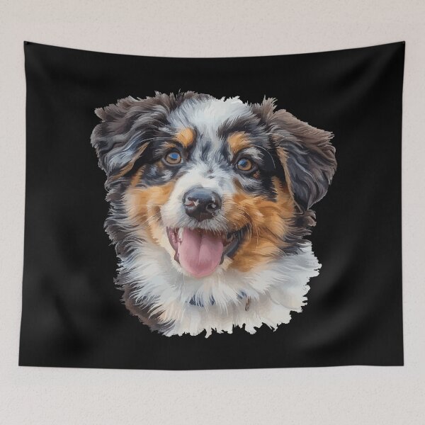 Item preview, Australian Shepherd Puppy designed and sold by VelvetRoom.