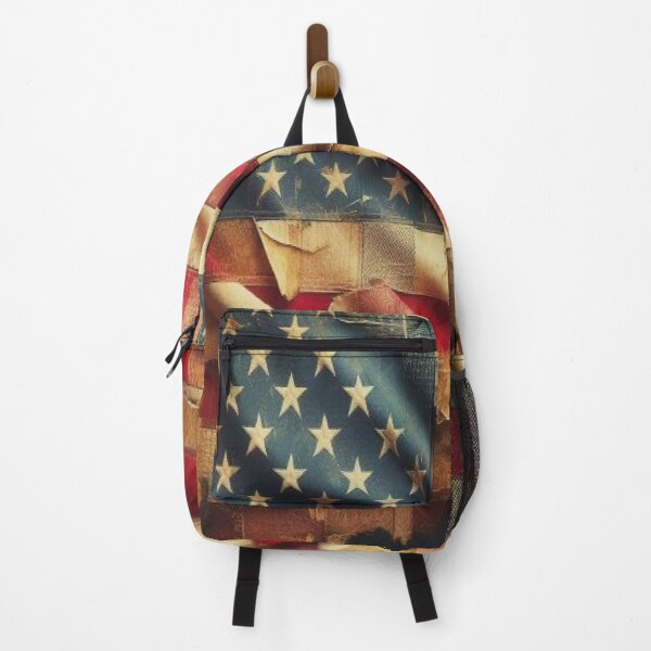 Item preview, Vintage American Flag in Distressed Torn Shreds designed and sold by VISIONSTURME.
