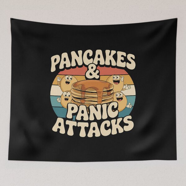 Item preview,  Pancakes and Panic Attacks - This is the perfect gift for anyone who loves pancakes and embraces a humorous take on mental health awareness. designed and sold by ZyziowskyArt.