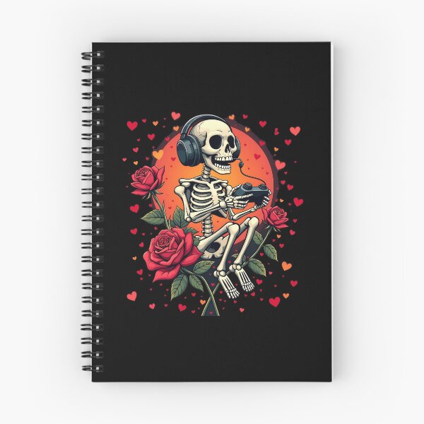 Item preview, Gaming Skeleton with Roses Valentine day gift kids girl designed and sold by Imaginarium Design.