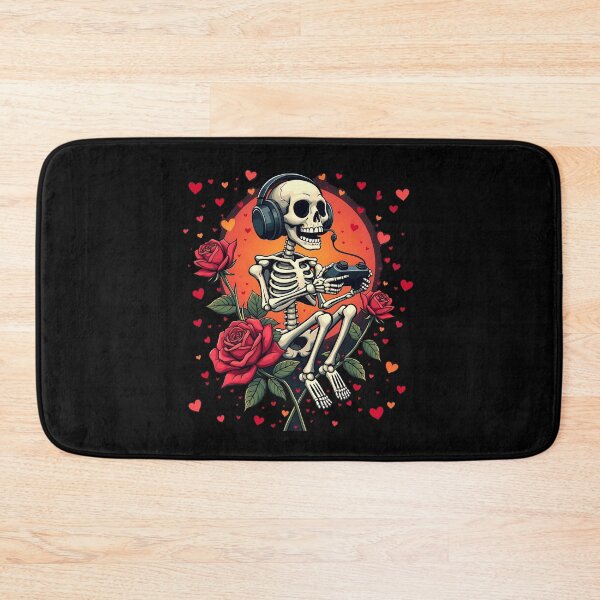 Item preview, Gaming Skeleton with Roses Valentine day gift kids girl designed and sold by Imaginarium Design.