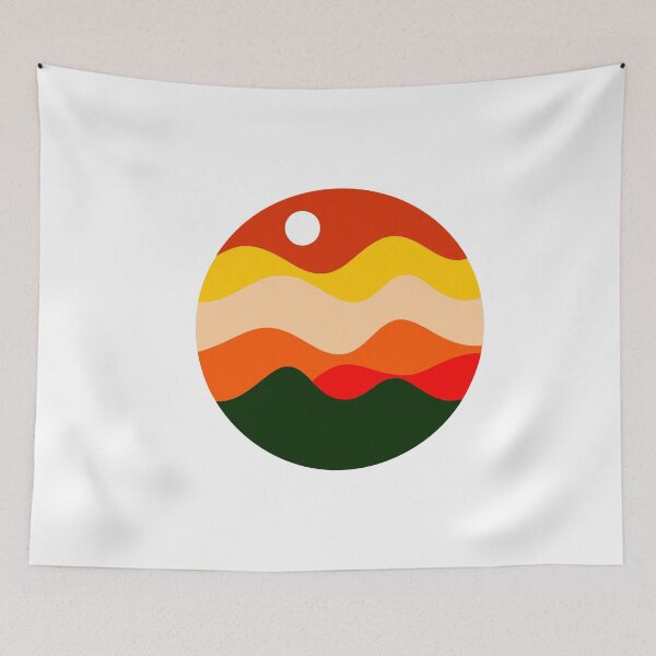 Item preview, Vibrant Waves: A Sunset Circle of Colors and Serenity designed and sold by Timegraf.