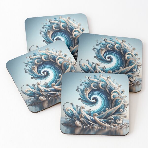 Item preview, geometric decorative waves designed and sold by Dogandesighn.
