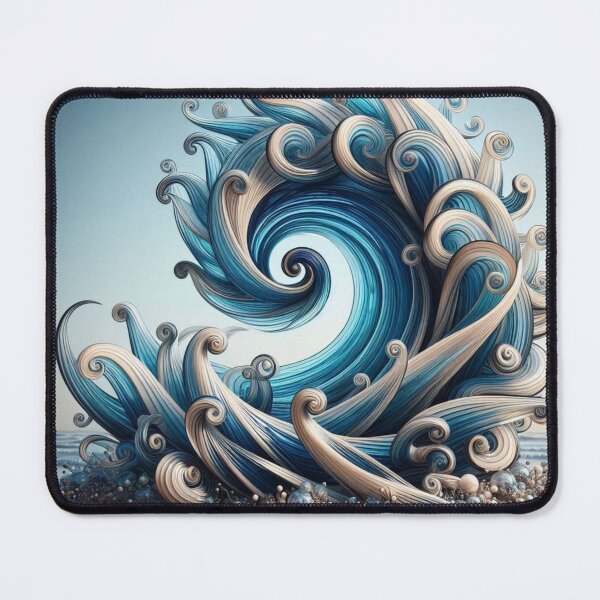 Item preview, geometric decorative waves designed and sold by Dogandesighn.
