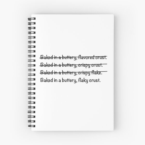 Item preview, Buttery flaky crust (black font) designed and sold by BitsNPix.