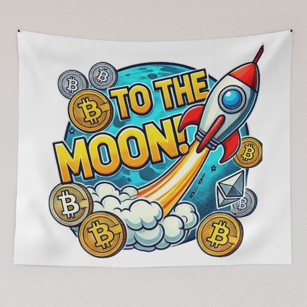 Item preview, Bitcoin To the Moon! designed and sold by Glassmaster.