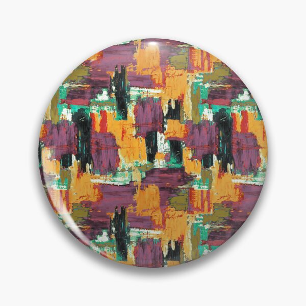 Item preview, Brush strokes artistic orange  purple designed and sold by Alessandro Remo Mazzoni Remotextiles.