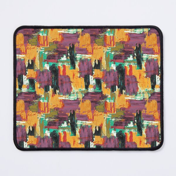 Item preview, Brush strokes artistic orange  purple designed and sold by Alessandro Remo Mazzoni Remotextiles.