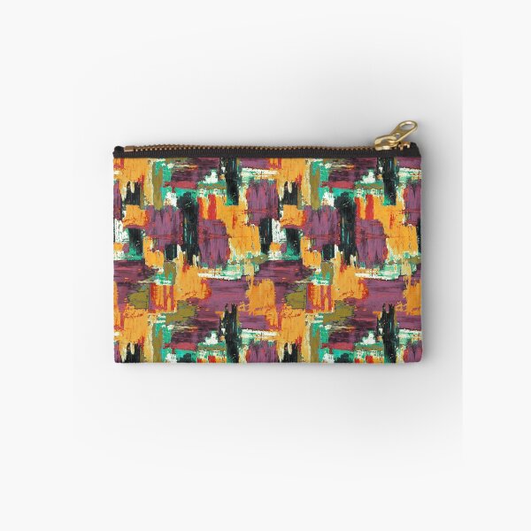 Item preview, Brush strokes artistic orange  purple designed and sold by Alessandro Remo Mazzoni Remotextiles.