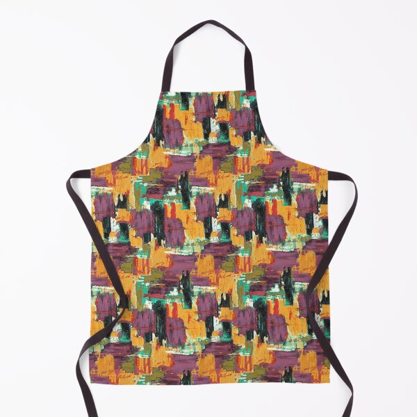 Item preview, Brush strokes artistic orange purple designed and sold by Alessandro Remo Mazzoni Remotextiles.