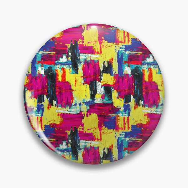 Item preview, Brush strokes artistic magenta yellow designed and sold by Alessandro Remo Mazzoni Remotextiles.