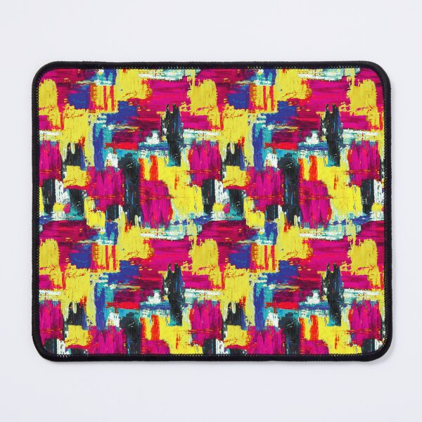 Item preview, Brush strokes artistic magenta yellow designed and sold by Alessandro Remo Mazzoni Remotextiles.