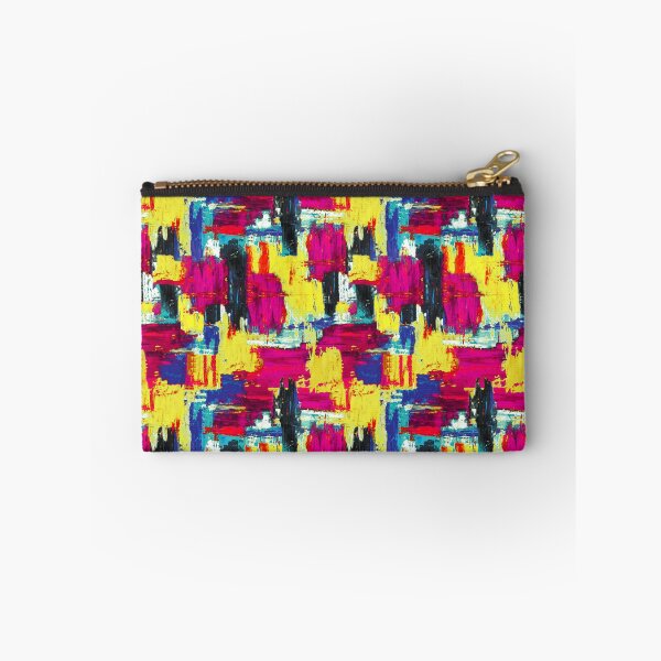 Item preview, Brush strokes artistic magenta yellow designed and sold by Alessandro Remo Mazzoni Remotextiles.