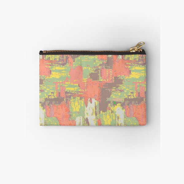 Item preview, Brush strokes artistic pink green sage designed and sold by Alessandro Remo Mazzoni Remotextiles.