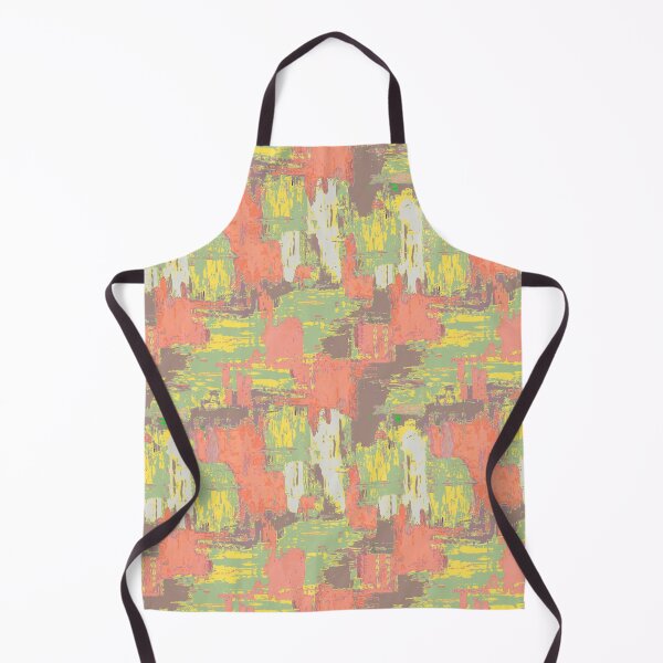 Item preview, Brush strokes artistic pink green sage designed and sold by Alessandro Remo Mazzoni Remotextiles.