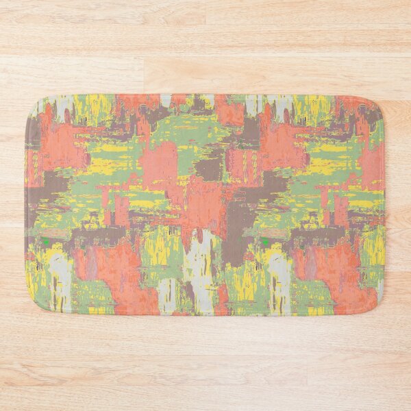 Item preview, Brush strokes artistic pink green sage designed and sold by Alessandro Remo Mazzoni Remotextiles.