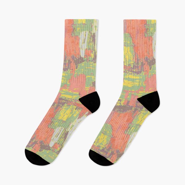 Item preview, Brush strokes artistic pink green sage designed and sold by Alessandro Remo Mazzoni Remotextiles.