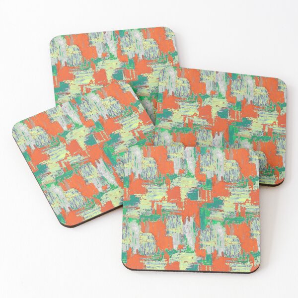 Item preview,  Brush strokes artistic red green designed and sold by Alessandro Remo Mazzoni Remotextiles.