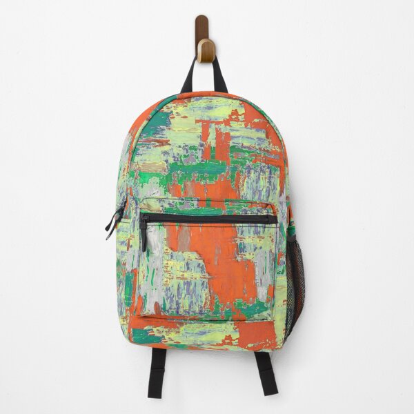 Item preview, Brush strokes artistic red green designed and sold by Alessandro Remo Mazzoni Remotextiles.