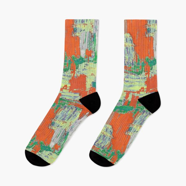 Item preview,  Brush strokes artistic red green designed and sold by Alessandro Remo Mazzoni Remotextiles.