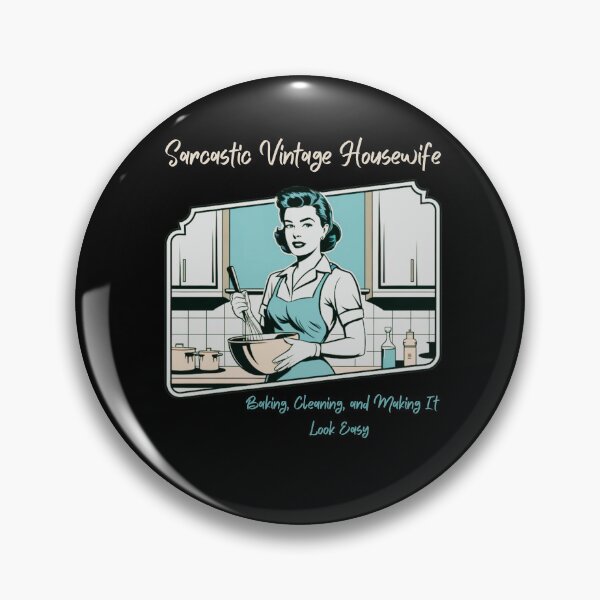 Item preview, Sarcastic Vintage Housewife ideal for any woman who loves humor and classic style designed and sold by ketkacreations.
