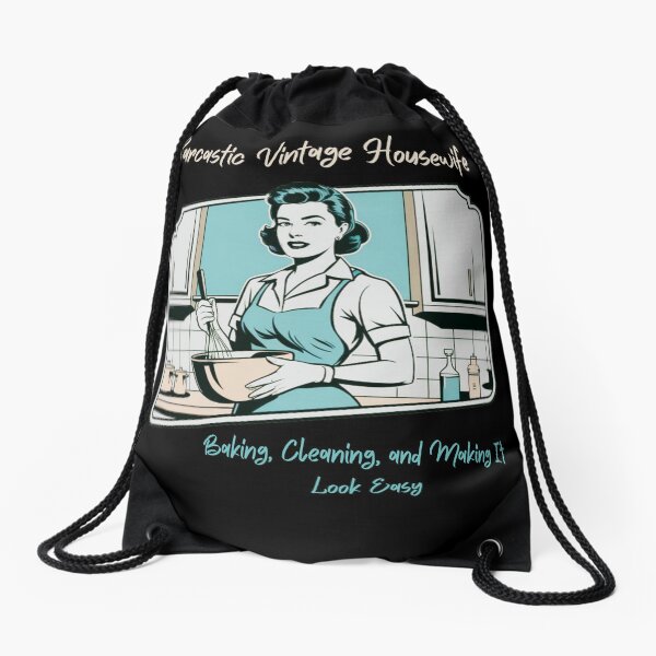 Item preview, Sarcastic Vintage Housewife ideal for any woman who loves humor and classic style designed and sold by ketkacreations.
