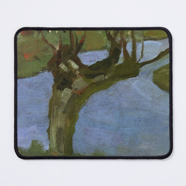 Item preview, Irrigation Ditch With Mature Willow designed and sold by irynaartbyim.