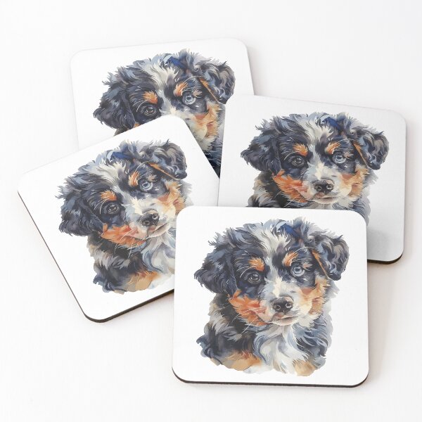 Item preview, Australian Shepherd Puppy designed and sold by VelvetRoom.