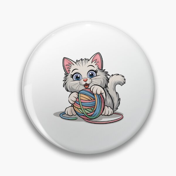 Item preview, cat with yarn designed and sold by jkrphoto.