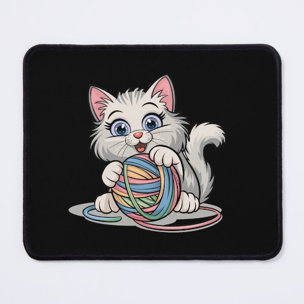 Item preview, cat with yarn designed and sold by jkrphoto.