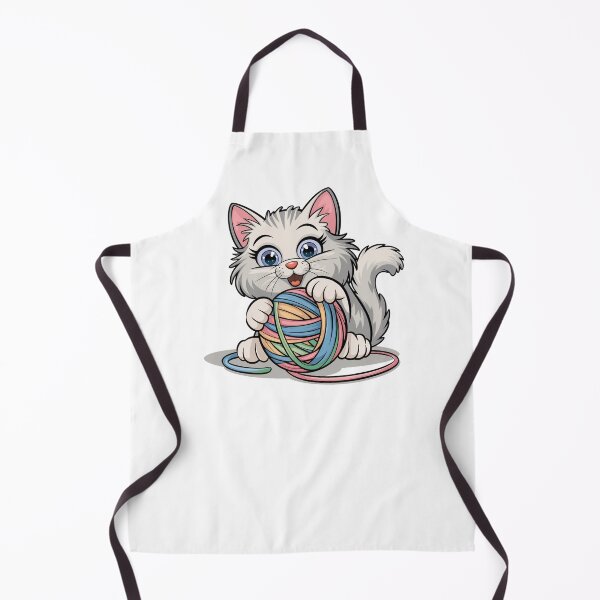 Item preview, cat with yarn designed and sold by jkrphoto.