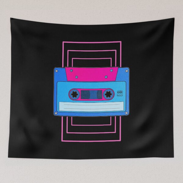 Item preview, Timeless Songs | Retro Cyberpunk Music Tape Cassette designed and sold by ObsidianDaz.