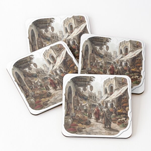Item preview, Vibrant Marketplace Scene designed and sold by jgvisualarts.