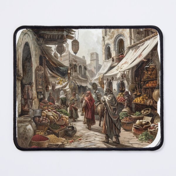 Item preview, Vibrant Marketplace Scene designed and sold by jgvisualarts.