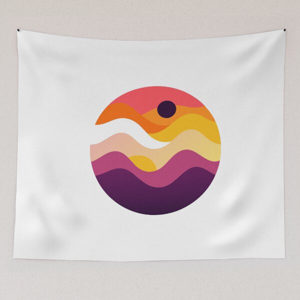 Item preview, Vibrant Waves: A Sunset Circle of Colors and Serenity designed and sold by Timegraf.