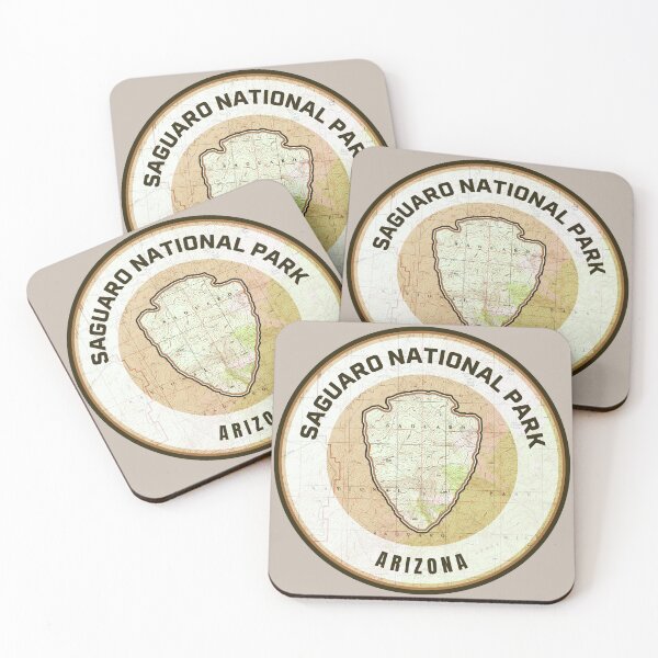 Item preview, Souvenir Map - Saguaro National Park designed and sold by Willz Designz.