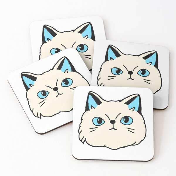 Item preview, Adorable Kawaii Birman Cat - Cute Cat  Art designed and sold by CuteAndAesthetic.
