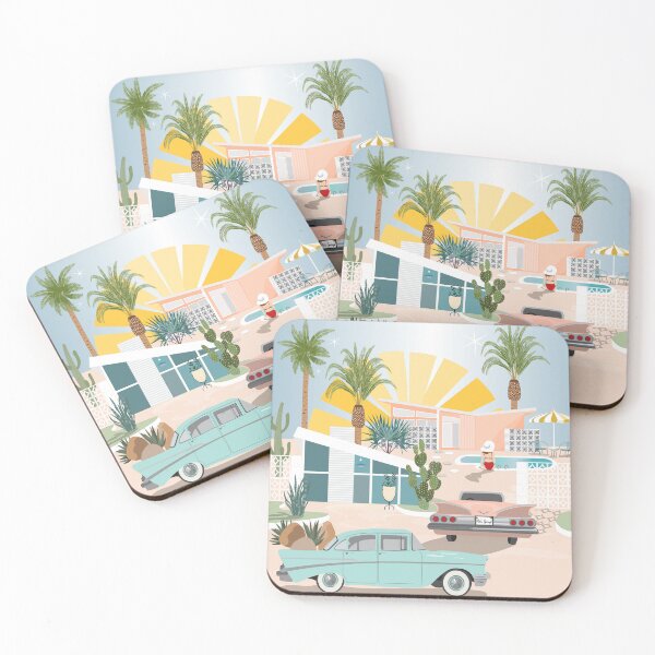 Item preview, Retro Palm Springs III designed and sold by SweetCoolVibes.