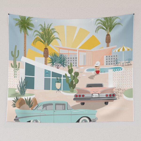 Item preview, Retro Palm Springs III designed and sold by SweetCoolVibes.