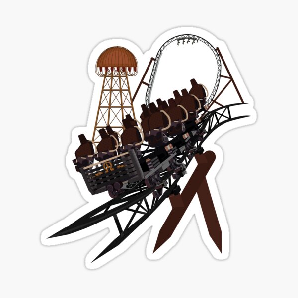 Vista previa del artículo con la obra «Diseño de la montaña rusa Voltron Nevera en Europa Park», diseñado y vendido por CoasterMerch.