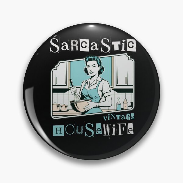 Item preview, Sarcastic Vintage Housewife ideal for any woman who loves humor and classic style designed and sold by ketkacreations.