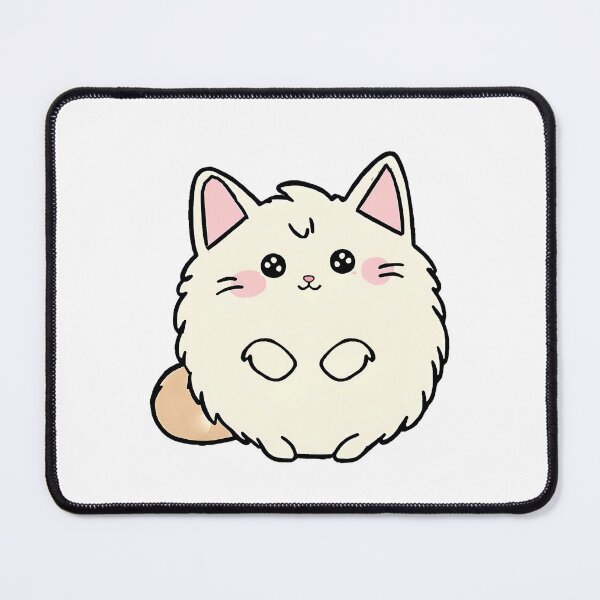 Item preview, Kawaii Fluffy Ragamuffin - Cute Fluffy Cat designed and sold by CuteAndAesthetic.